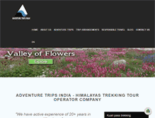 Tablet Screenshot of adventuretripsindia.com